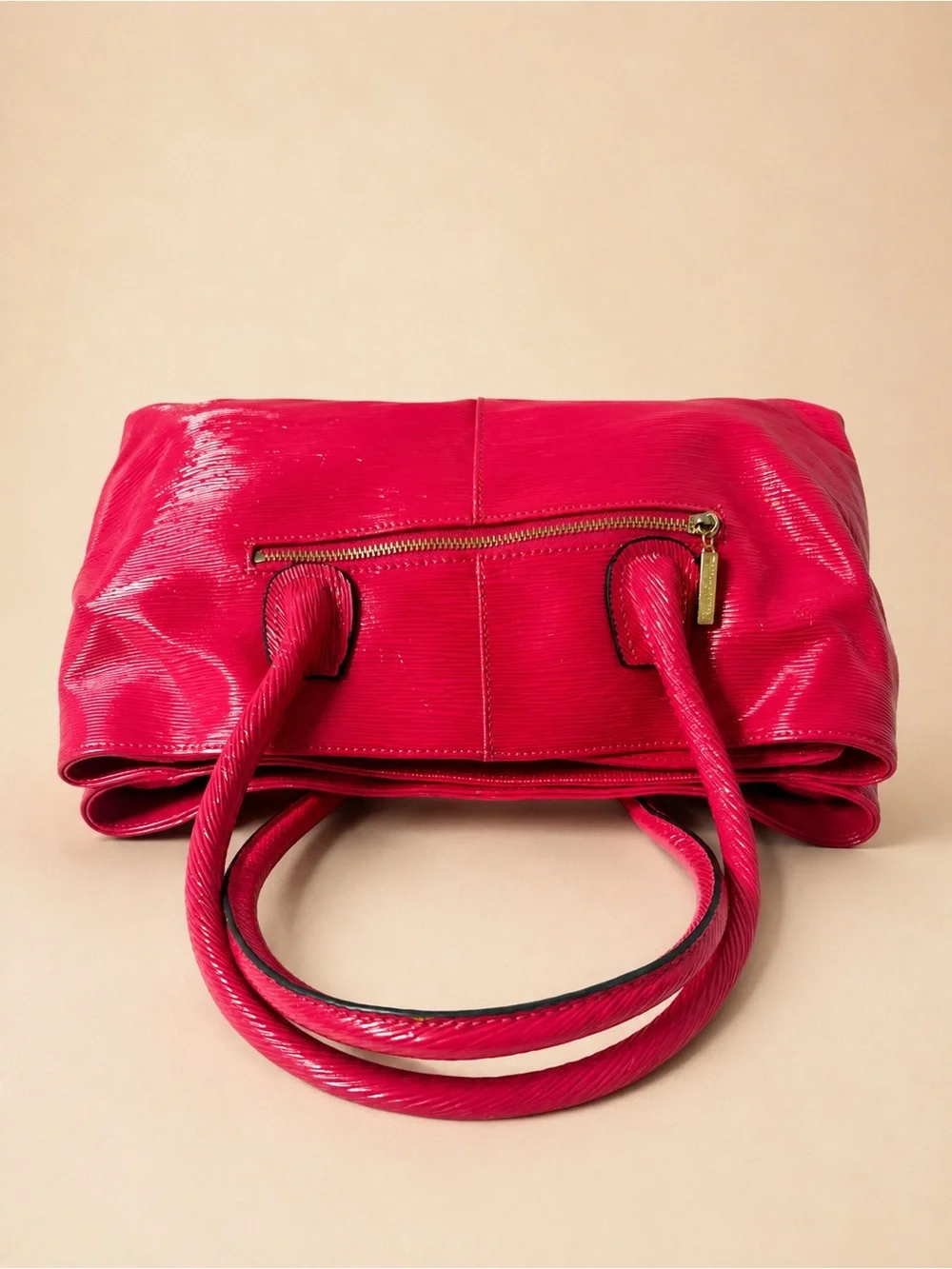 Tiffany & Fred Hot Pink Patent Leather Satchel - Picture 6 of 13